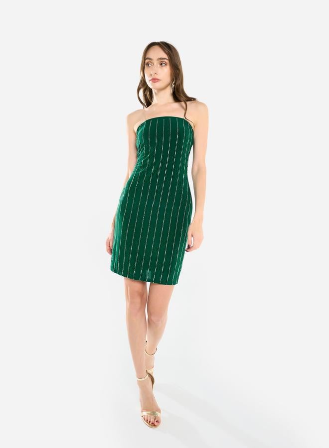 House of Moda Women Embellished Bandeau Mini Dress - Image 3